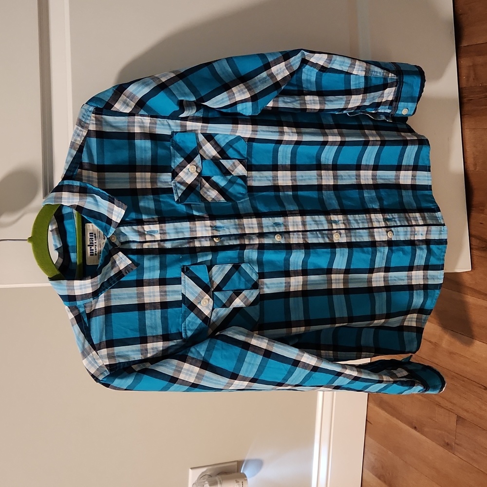 Girls XL Button Down Dress Shirt, Long Sleeve or 3/4 Sleeve Roll up Option